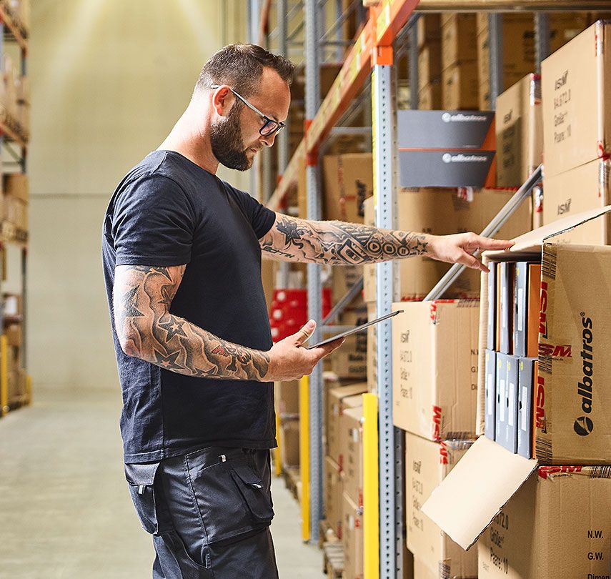 Eine Säule unseres Unternehmens ist die Logistik.